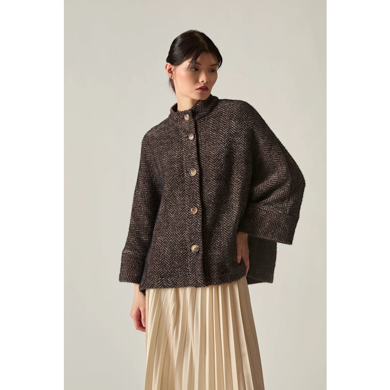 Thumbnail of Batwing Brown & Black Jacket image