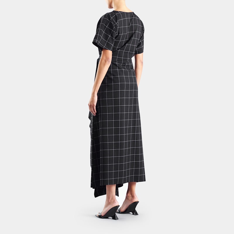 Thumbnail of Baxter Black Grid Dress image