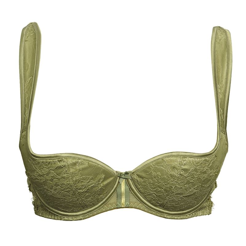 Thumbnail of Tara Balconette Bra In Pistachio - A Bridgerton Favourite image