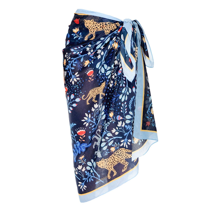 Thumbnail of Beach Sarong Wrap - Amazon Rainforest - Blue image