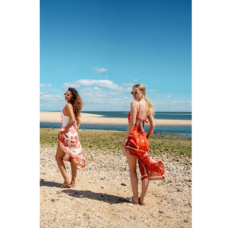 Thumbnail of Beach Sarong Wrap Red Tides image