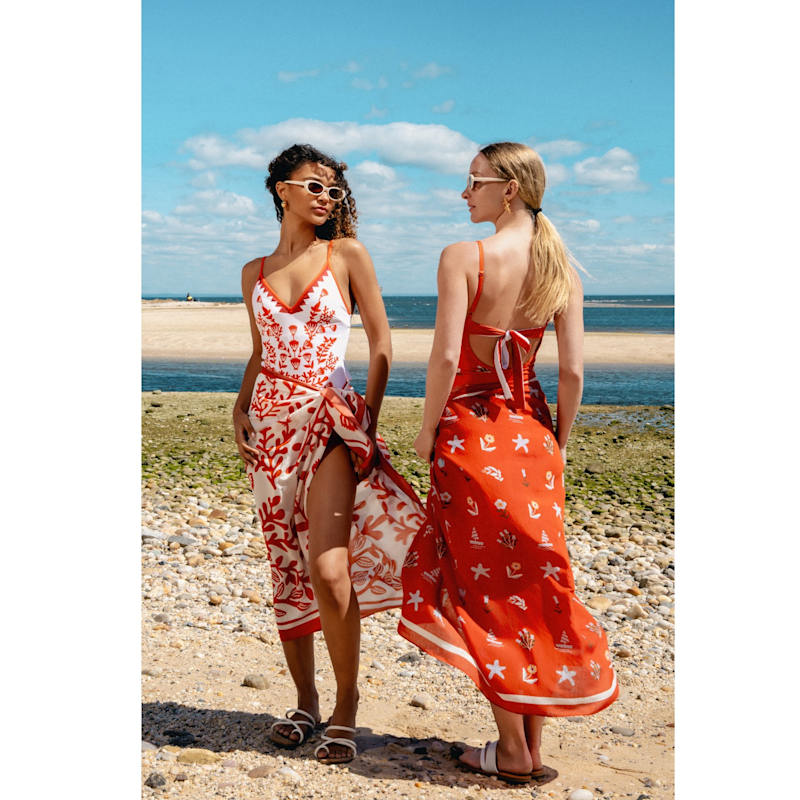 Thumbnail of Beach Sarong Wrap Red Tides image