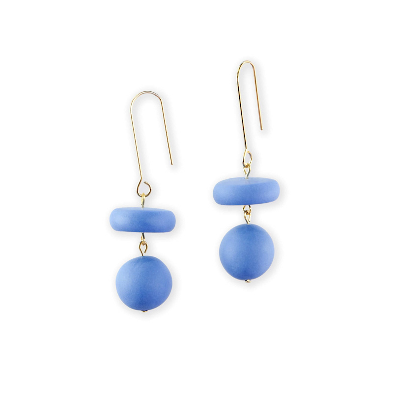 Thumbnail of Bead Dangle Earrings In Cornflower Blue image