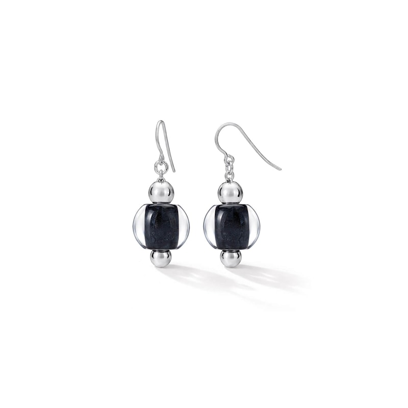 Thumbnail of Bead Drop Earrings In Yellow Marble image