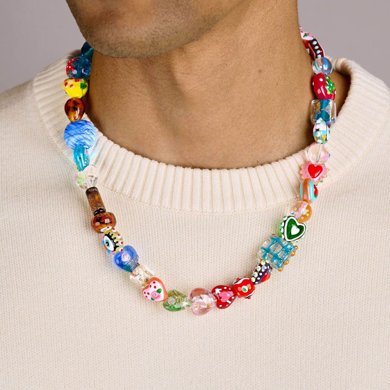 Thumbnail of Beaded Charm Necklace image