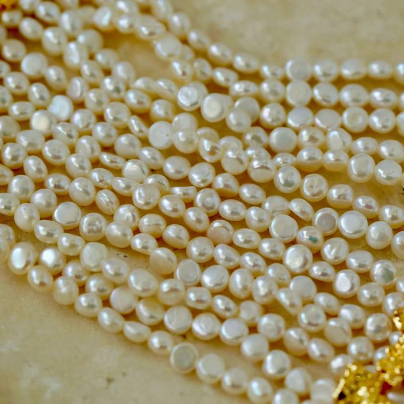 Thumbnail of Beaded Multi-Strand Shell Pearl Choker Necklace image
