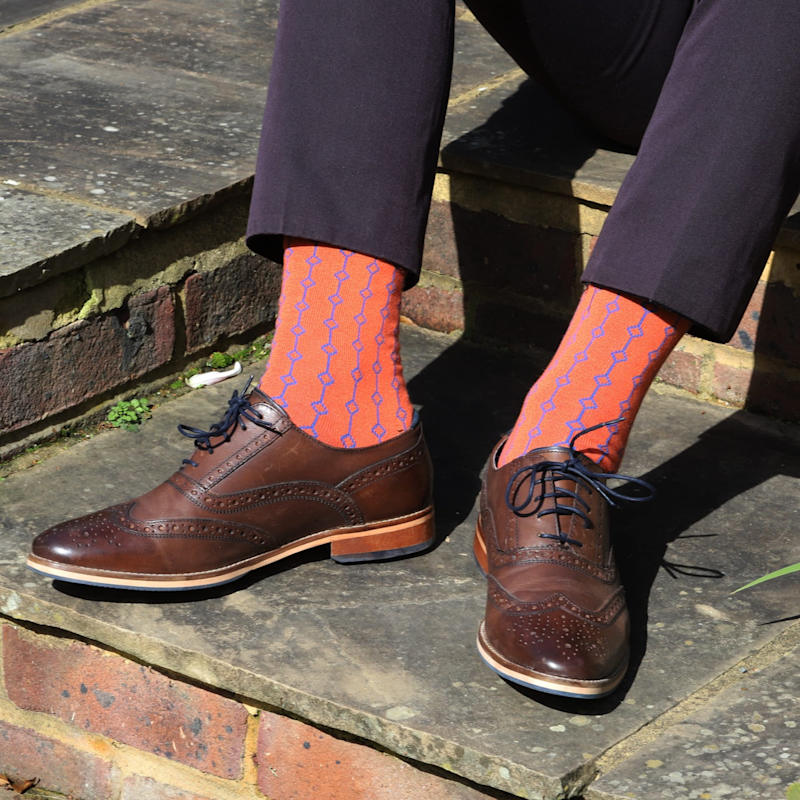 Thumbnail of Beads Men’S Socks – Orange image