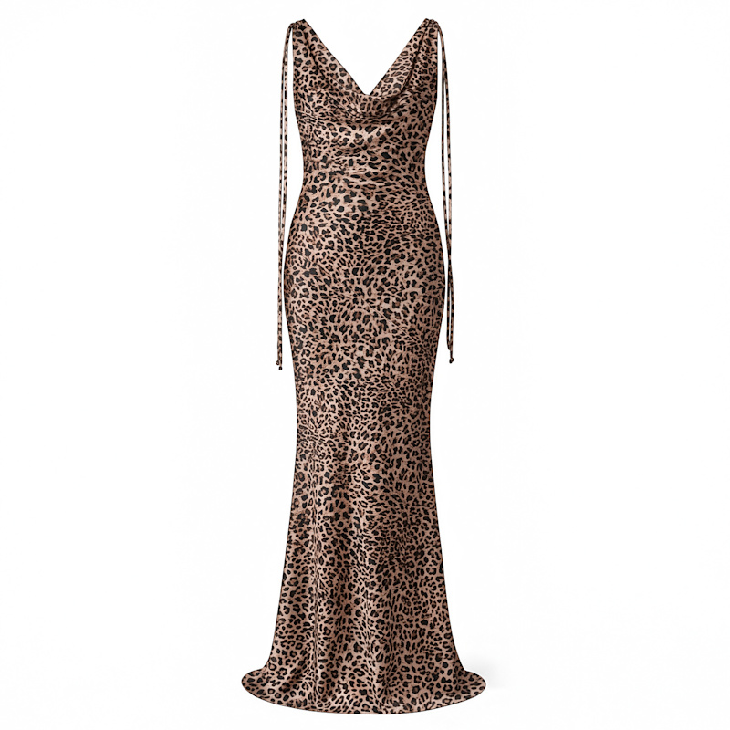 Thumbnail of Beatrice Dress Leopard Beige image