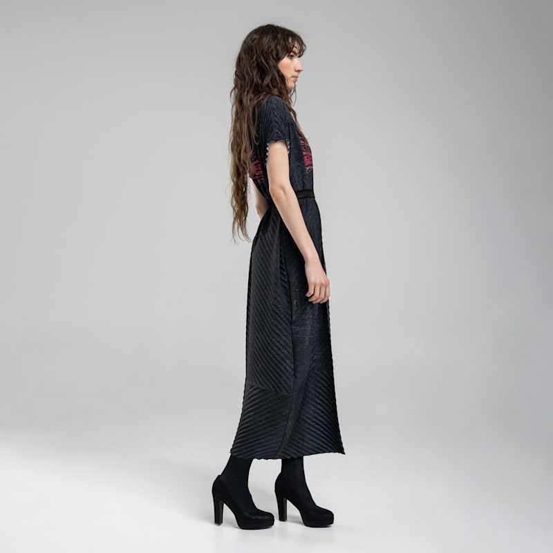 linen maxi dresses with sleeves Islet Button-Down Linen Maxi Dress