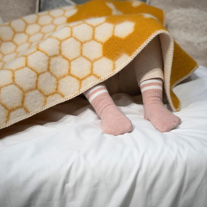 Thumbnail of Bee Small Wool Blanket image