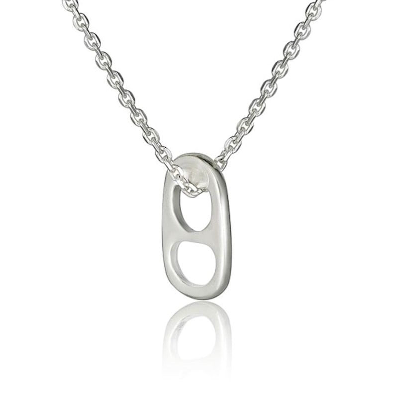 Thumbnail of Beer Can - Tab Necklace In Sterling Silver image