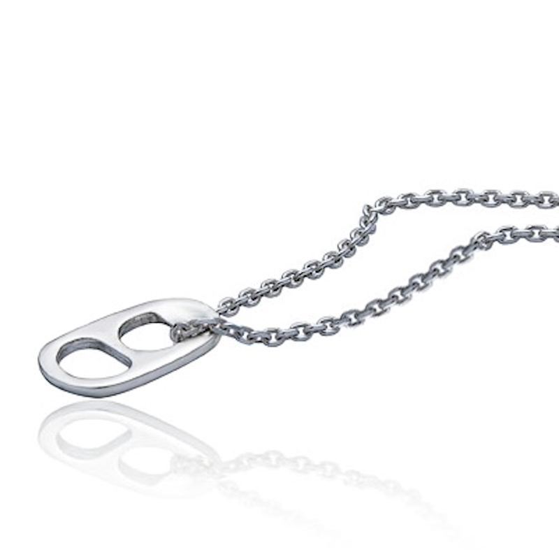 Thumbnail of Beer Can - Tab Necklace In Sterling Silver image