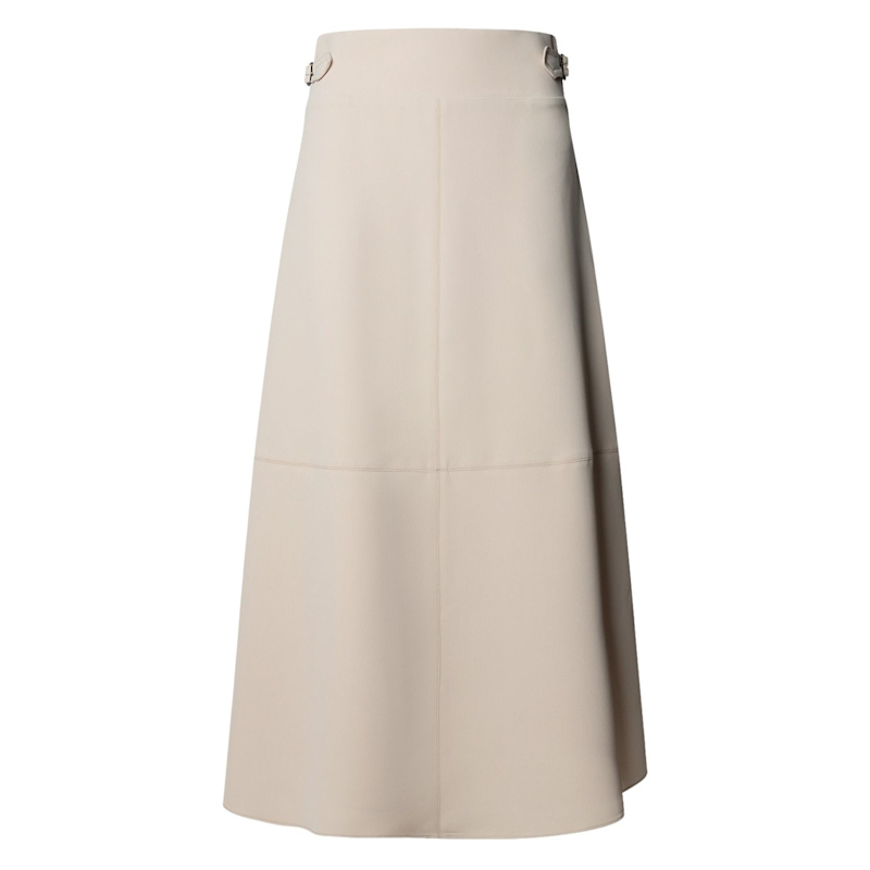 Thumbnail of Beige Flared Midi Skirt image