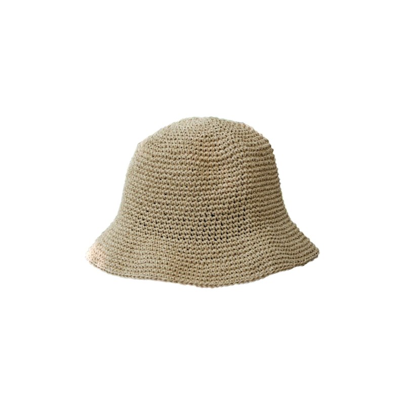 Beige Raffia Hat | Springmoonatelier | Wolf & Badger