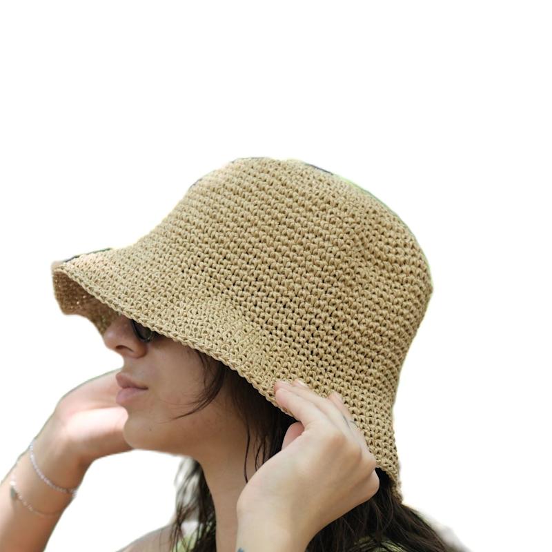 Beige Raffia Hat | Springmoonatelier | Wolf & Badger