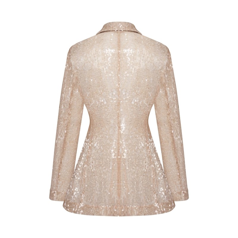 Thumbnail of Beige Sequin Jacket image