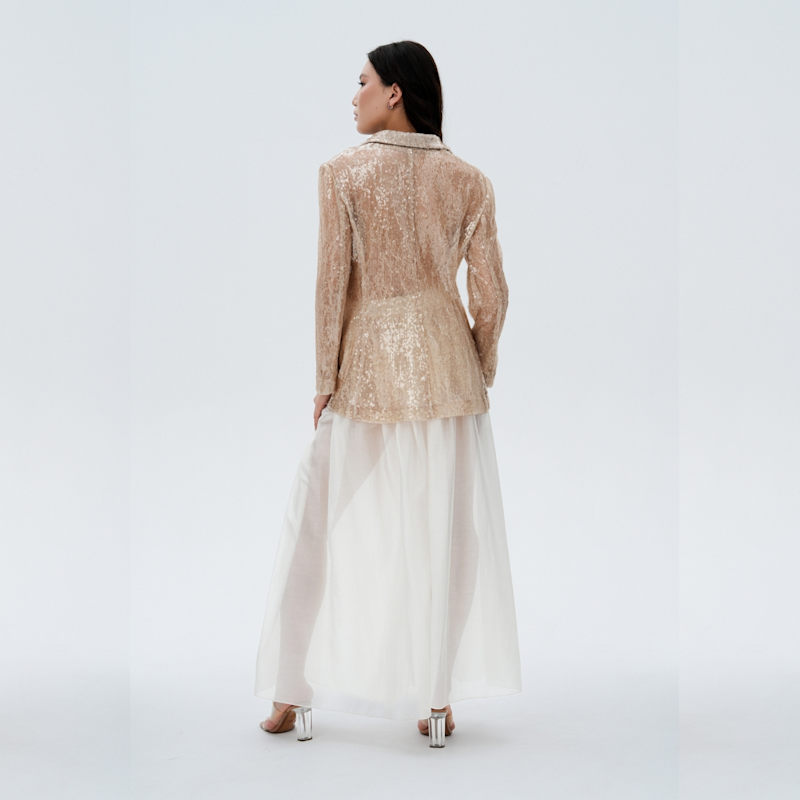 Thumbnail of Beige Sequin Jacket image