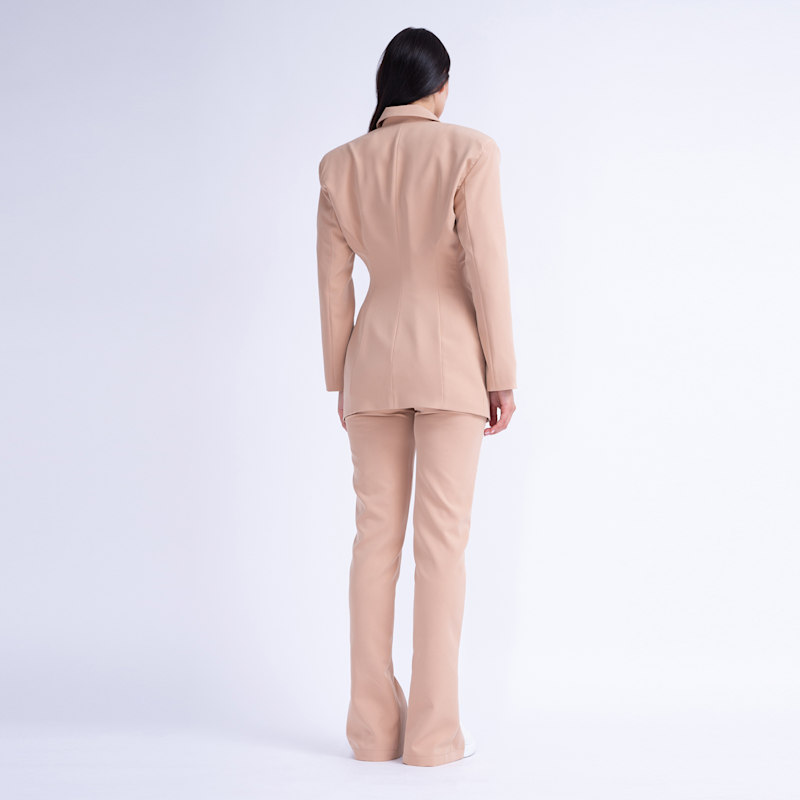 Thumbnail of Beige Tailored Hourglass Blazer image
