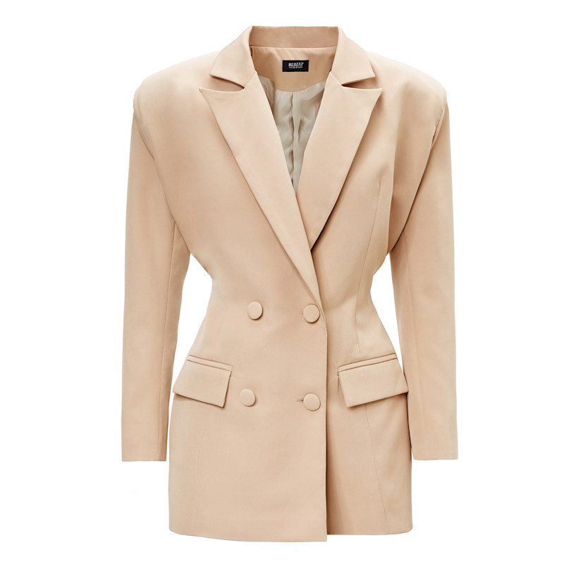 Thumbnail of Beige Tailored Hourglass Blazer image