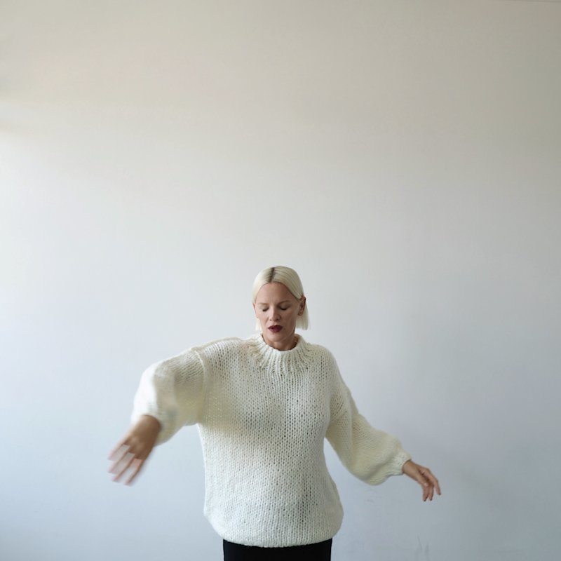 Thumbnail of Beige Wool Chunky Knit Oversized Jumper image