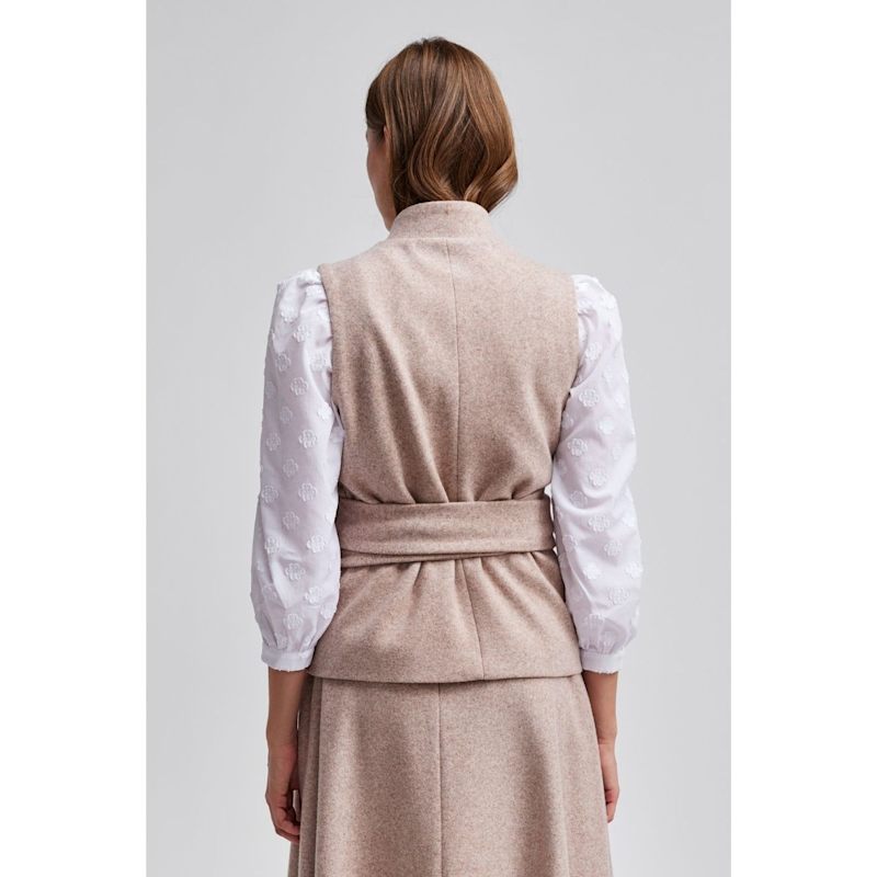 Thumbnail of Beige Wrap Vest image