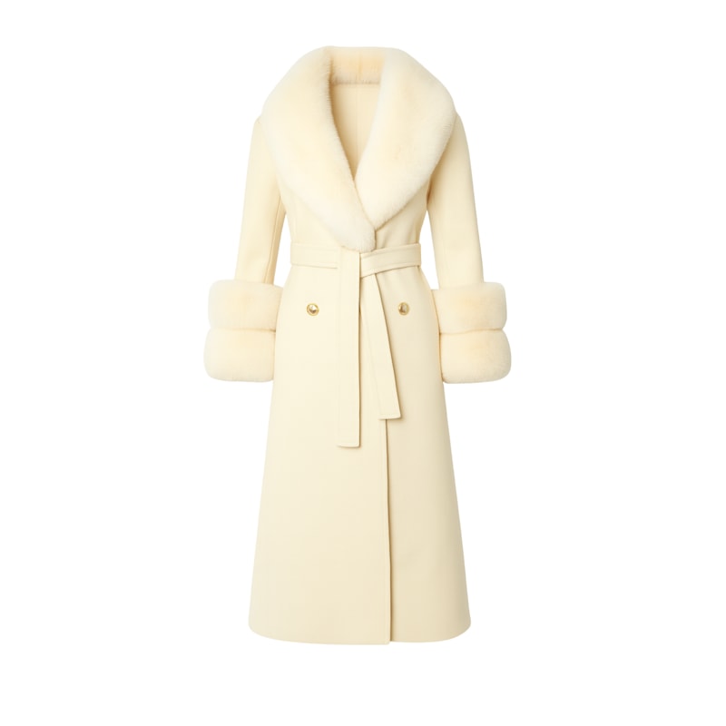 Thumbnail of Belgravia Ivory Cashmere Coat image