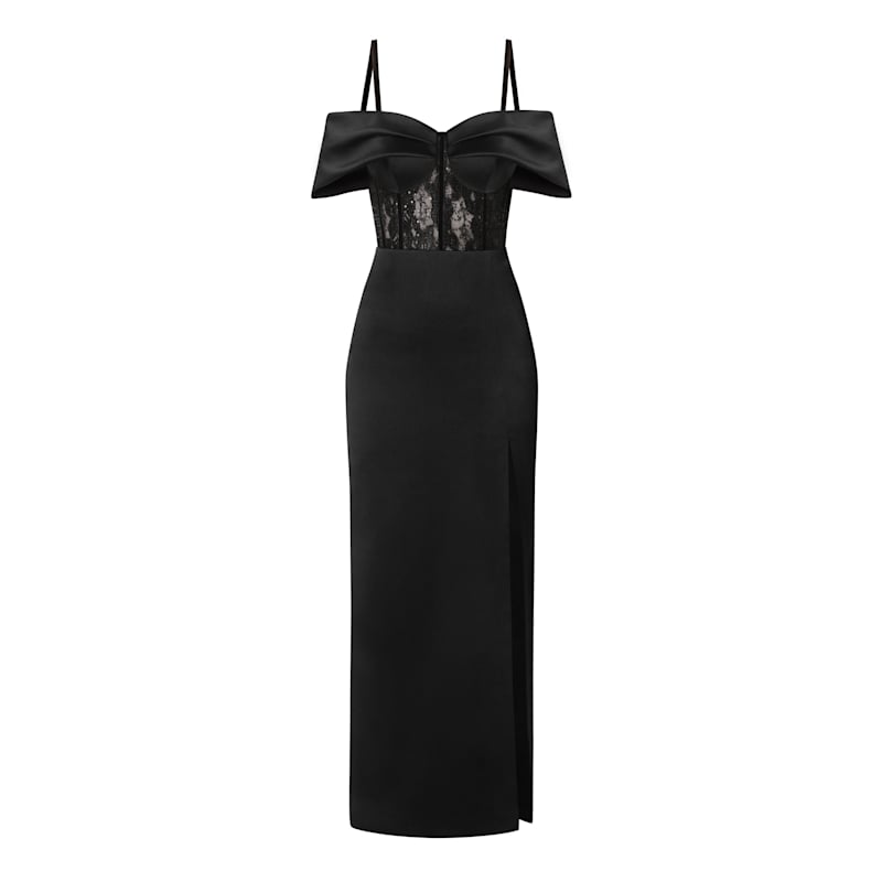 belle formal dress Beaded Long Sleeve A-line Gown by Ladivine CD0240 – ABC Fashion main image 0
