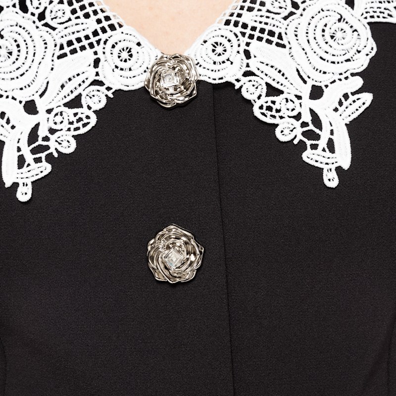 Thumbnail of Belted Midi Dress Black image