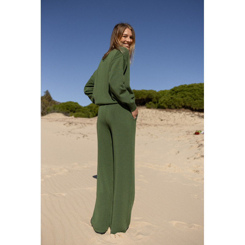Thumbnail of Bene Merino Cardigan Olive Green image