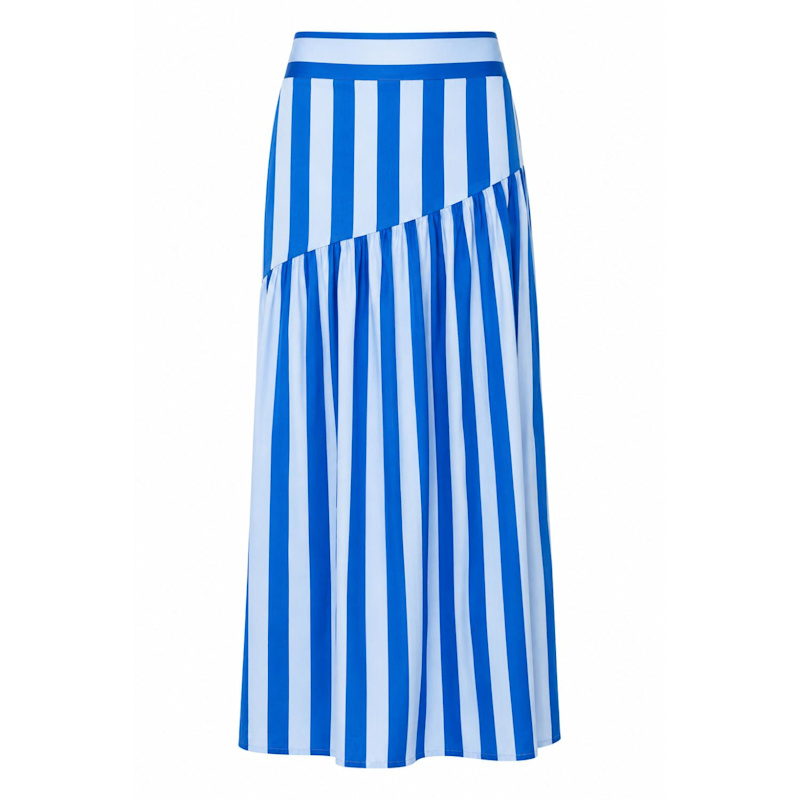 Thumbnail of Beth Blue Striped Skirt image