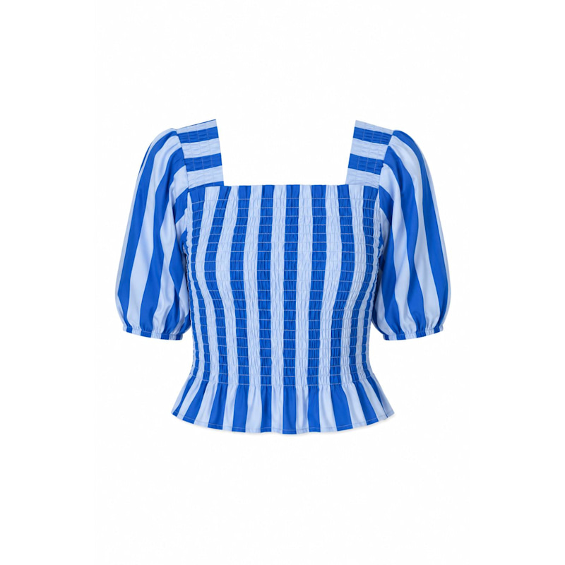 Thumbnail of Beth Blue Striped Top image