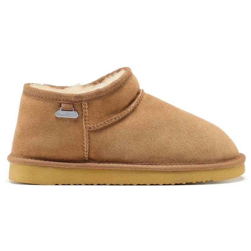 Thumbnail of Betty - Double Faced Wool Mini Slipper Boots - Chestnut image