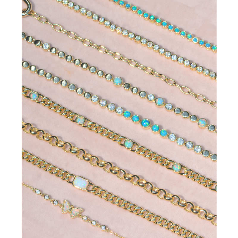 Thumbnail of Triple Opal Tennis Bracelet image