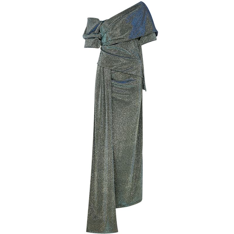 vibrant maxi dress Tropical Floral Cut-Out Maxi Dress for Women