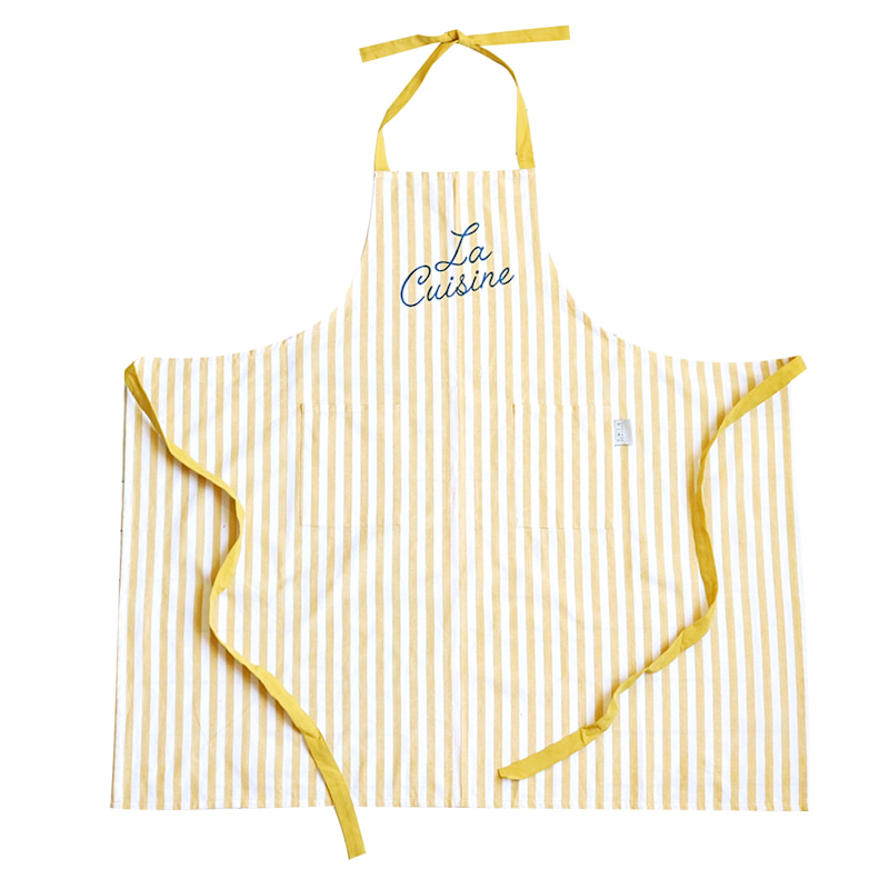 Thumbnail of Bib Apron - Yellow Stripe image