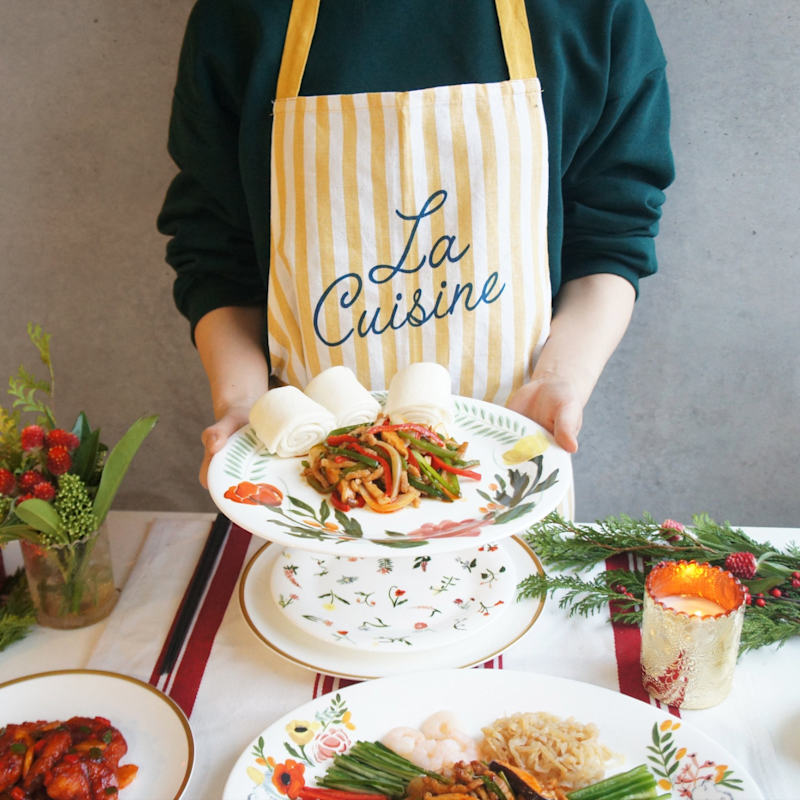 Thumbnail of Bib Apron - Yellow Stripe image