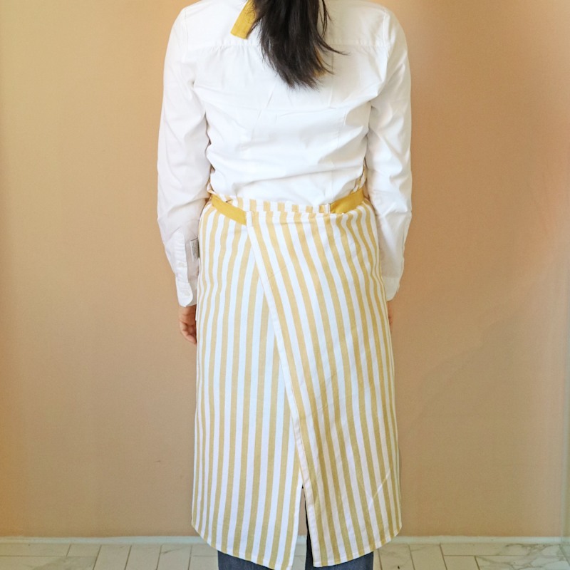 Thumbnail of Bib Apron - Yellow Stripe image