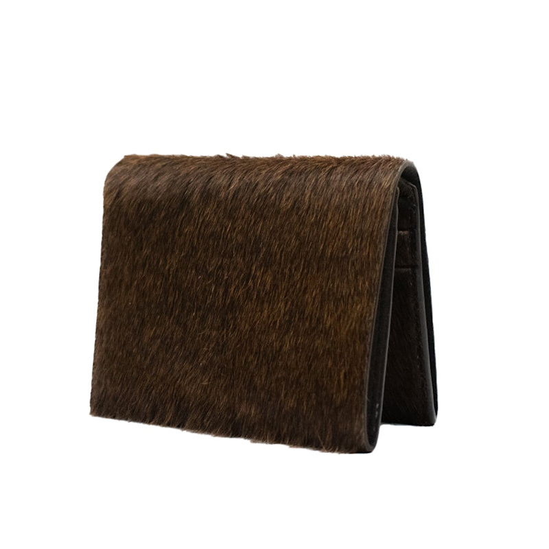 Thumbnail of Handmade Cow Hair-On-Hide Bifold Wallet – Minimal Leather Wallet image