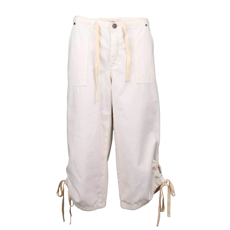 Thumbnail of Big Bully Capri Drawstring Pant - White image
