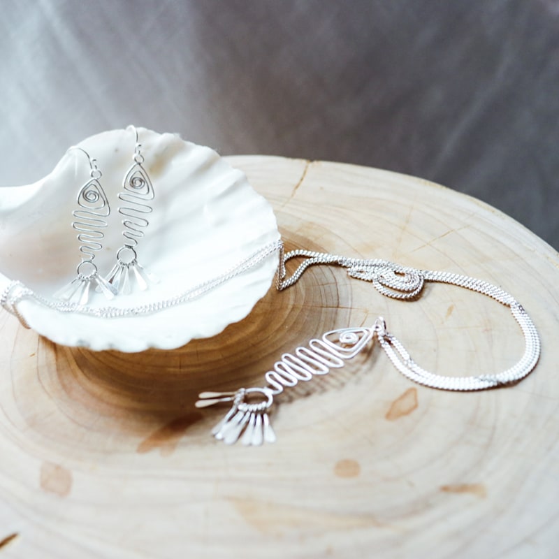 Thumbnail of Bijoux Silver Fish Necklace image
