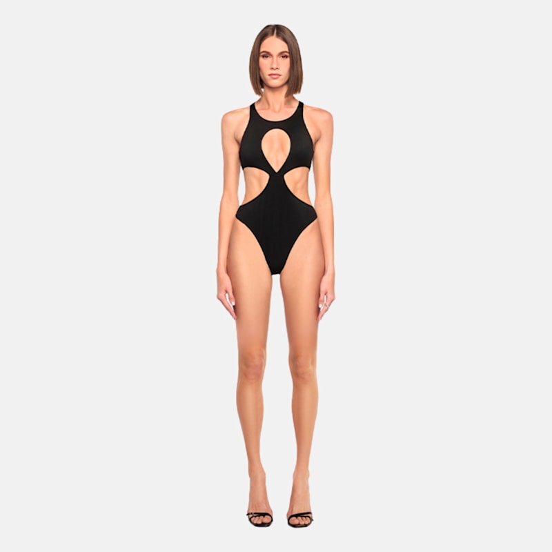 Thumbnail of Billie Black Cut Out Bodysuit image