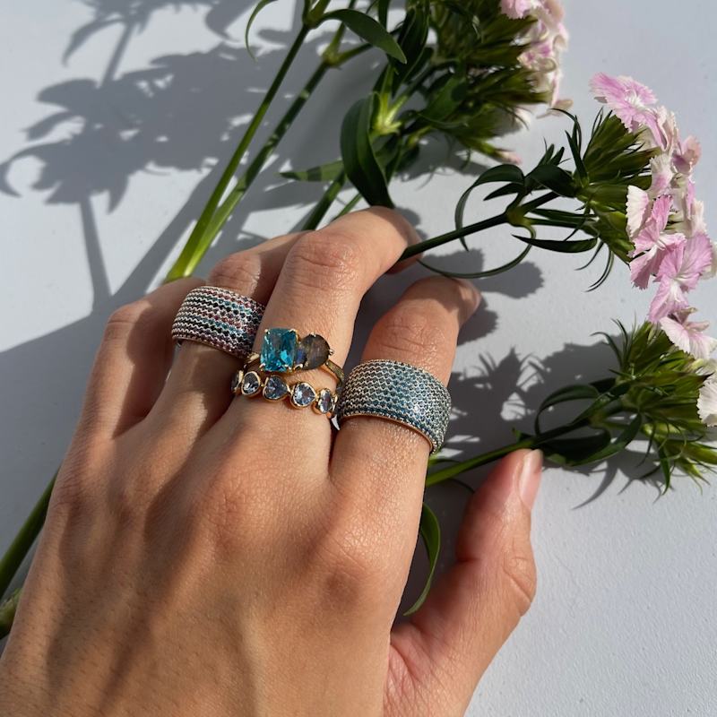 Thumbnail of Billionaire Ring- Aquamarine image