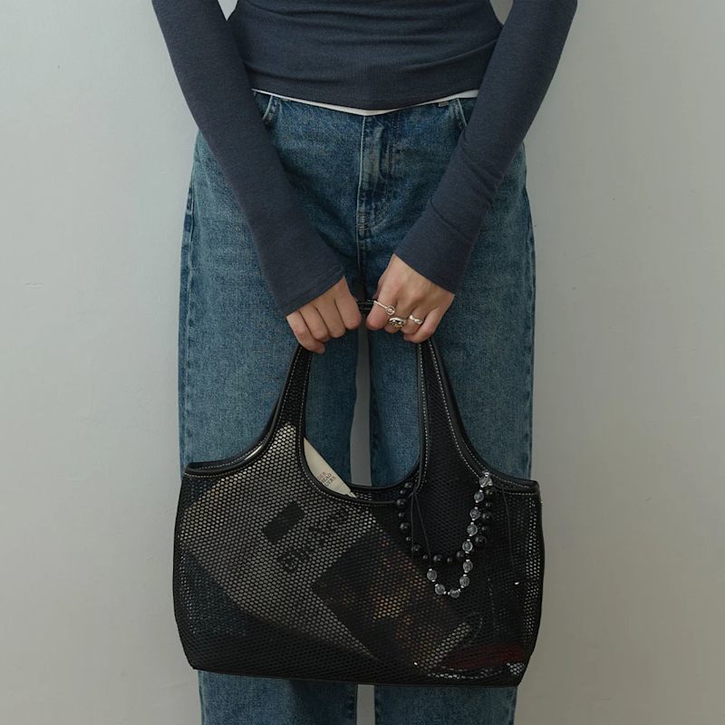 Thumbnail of Black Alia Mesh Bag image