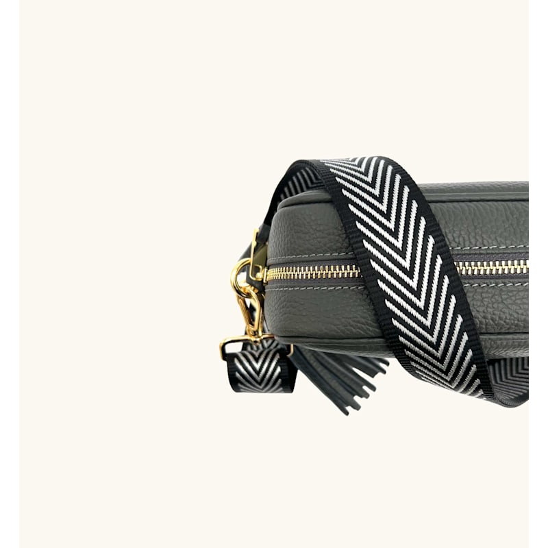 Thumbnail of Black And Silver Chevron Strap image