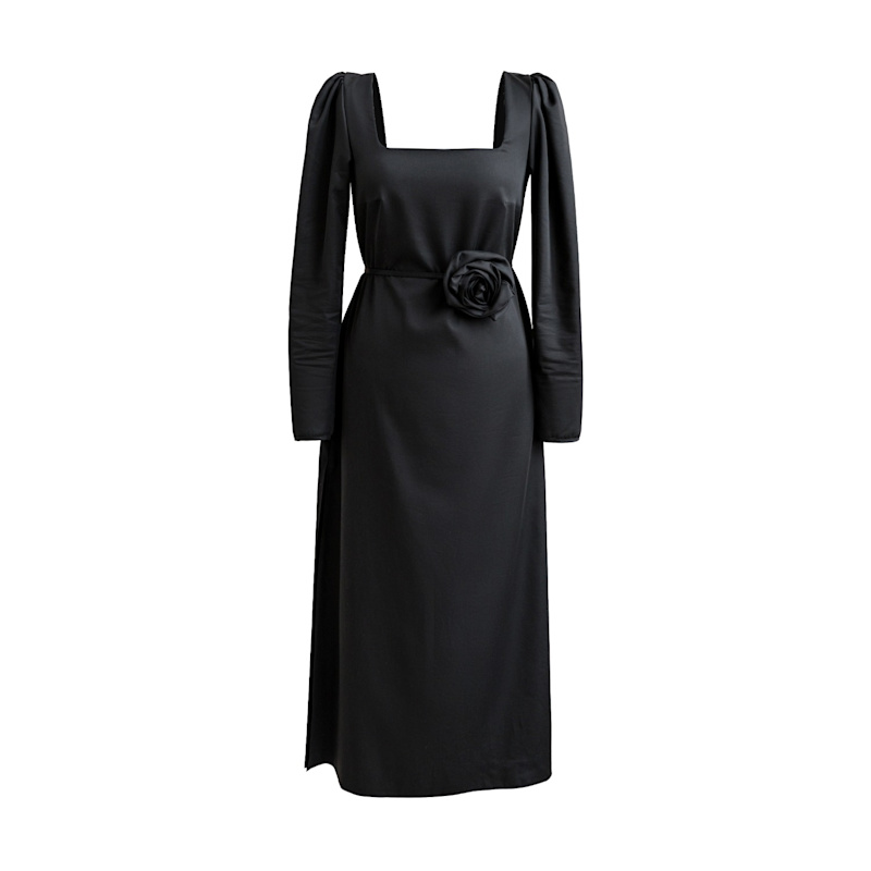 Thumbnail of Black Backless Dress: Dark Muse image