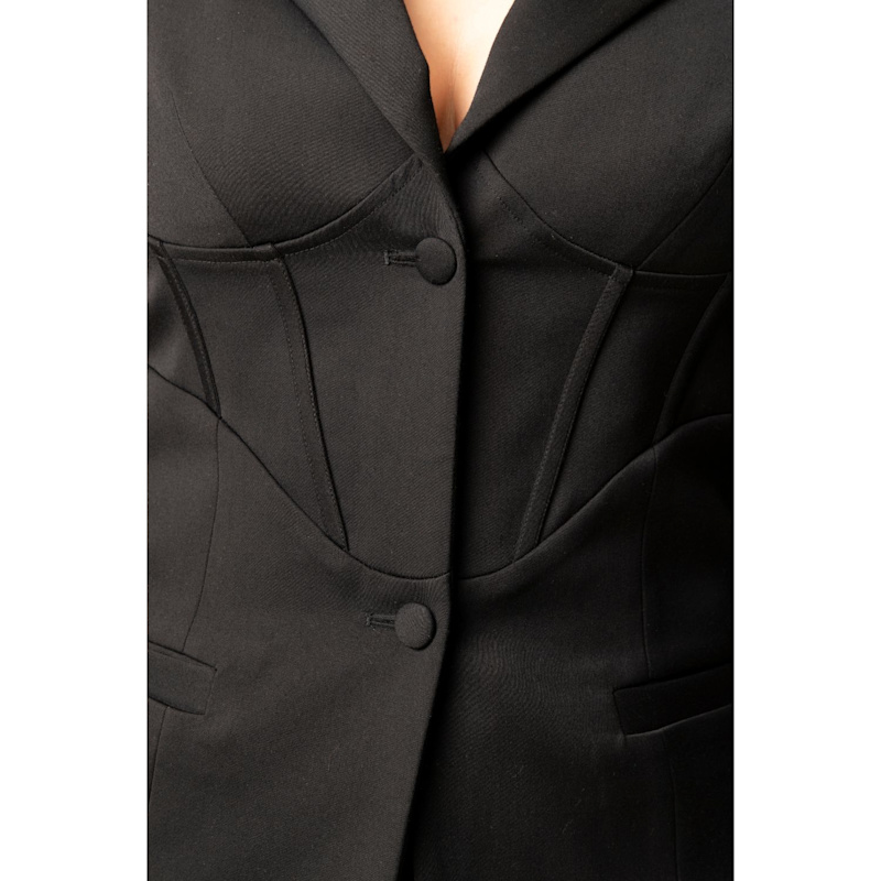 Thumbnail of Black Corset-Fit Blazer image