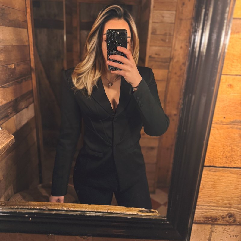 Thumbnail of Black Corset-Fit Blazer image
