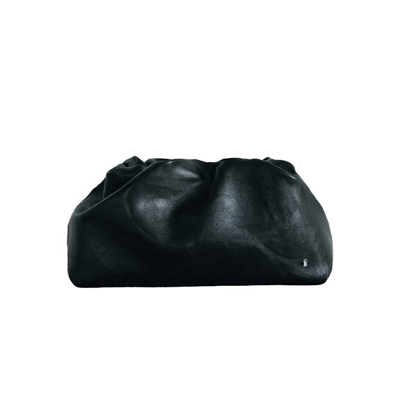 Thumbnail of Black Cove Ruched Clutch image