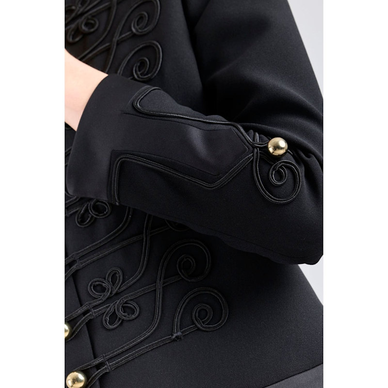 Thumbnail of Black Military Blazer With Embroidery Spezia image