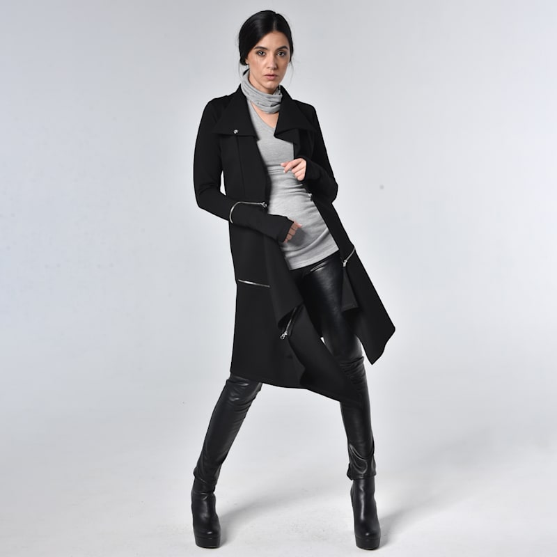 Thumbnail of Black Extravagant Long Coat image